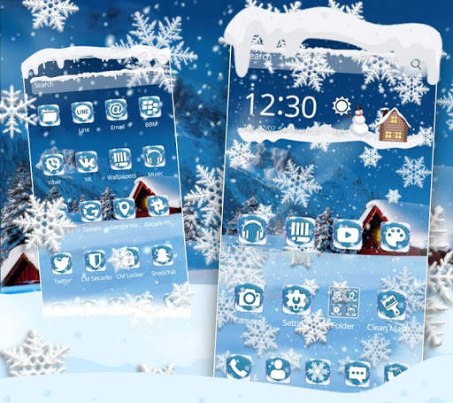 Cool Snow Flake Theme❄️☃️ screenshot 4