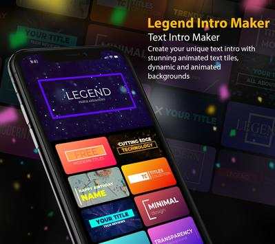 Legend - Intro maker and Animated Text screenshot 5