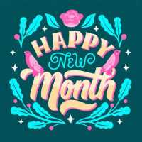 Happy new month - happy new month wishes icon