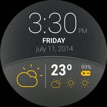 Weather Watch Face 7 تصوير الشاشة