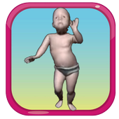 dancing talking baby أيقونة