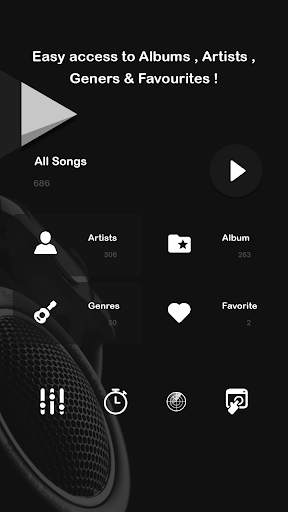 Black Music Player screenshot 2
