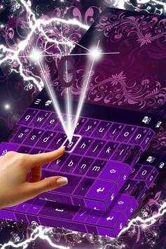 Purple Pattern Keyboard Theme screenshot 2