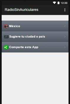 Radio sin auriculares gratis screenshot 2