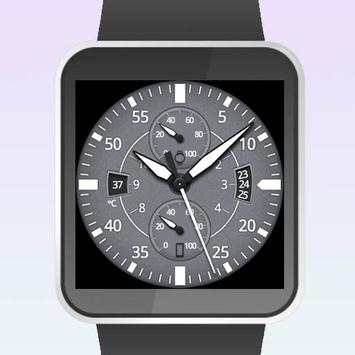 Gray Space Watch Face screenshot 2