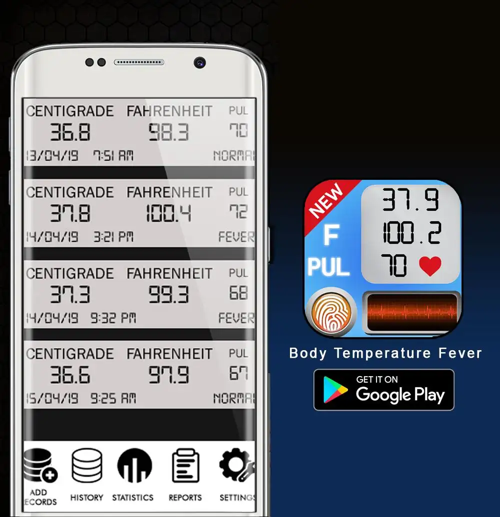 Body Temperature : current temperature Fever Pro screenshot 4