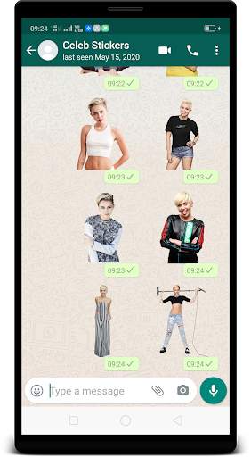 Miley Cyrus WAStickerApps : Stickers for Whatsapp screenshot 5