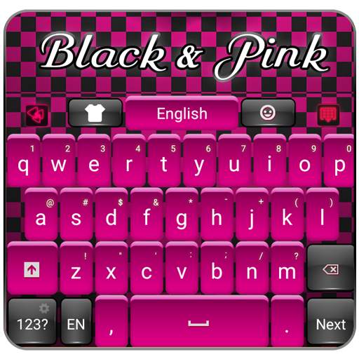 Black and Pink Keyboard 1.74