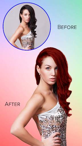 Recolor my Hair - Colorful Hair Color Changer 6 تصوير الشاشة
