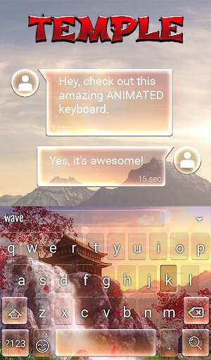 Temple Animated Keyboard screenshot 3