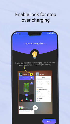 Stop Over Charging - 100% Battery Alarm скриншот 2