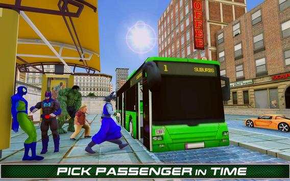 Superhero Passenger Bus Driving Simulation Game screenshot 8