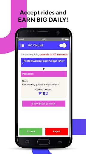 JoyRide x Happy Move Driver App screenshot 1