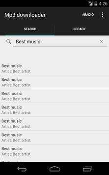 Free MP3 downloader 2017 screenshot 5