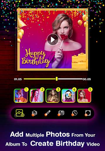 Birthday Video Maker with Song and Name screenshot 12