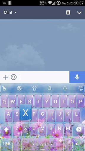 Keyboard Theme G Spring Flower screenshot 2