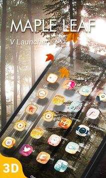 Maple Leaf 3D V Launcher Theme screenshot 1