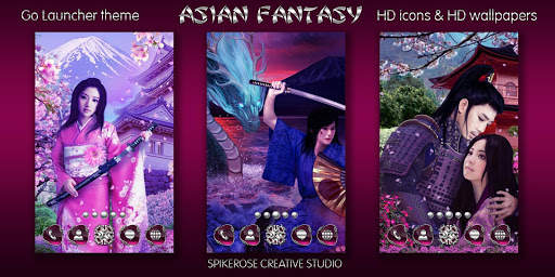 Asian Fantasy Go Launcher theme screenshot 1