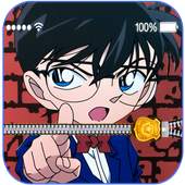 Conan Zipper Lock Screen: anime mobile lock screen 1.0