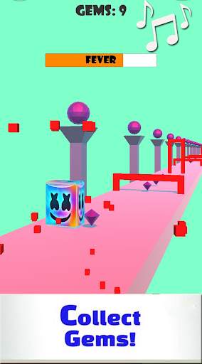 Marshmello Jelly Shift -3D game screenshot 2
