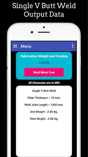 Welding Weight and Cost Calculator скриншот 6