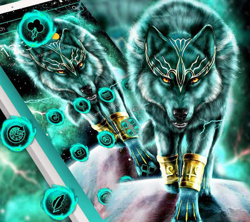 Blue Magic Wolf King Theme screenshot 3