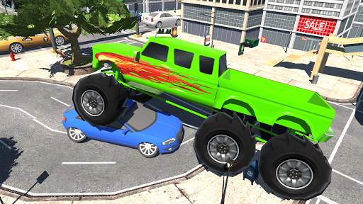 Monster Truck - Car destruction स्क्रीनशॉट 1