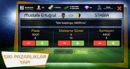 Mobile Football Agent - Futbolcu Menajeri 2021 screenshot 4