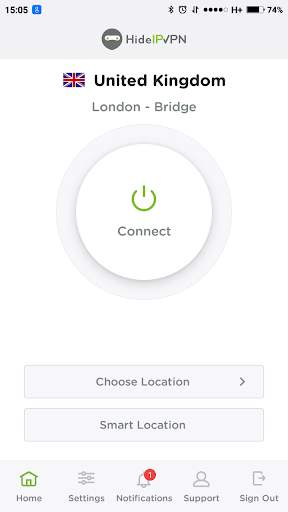 HideIPVPN - VPN & Smart DNS screenshot 1