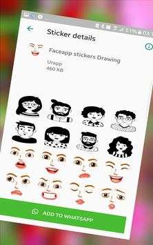 WastickerApp FaceApps Stickers for Whatsapp screenshot 4