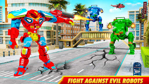 Wild Tiger Robot Car Game screenshot 1