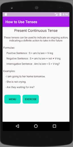 How to Use Tenses screenshot 2