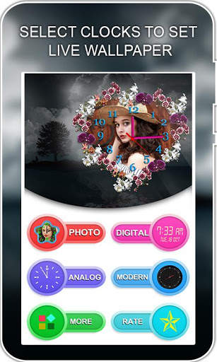 Photo Clock Live Wallpaper screenshot 4