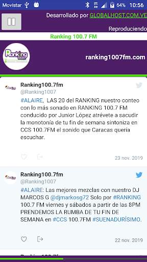 RANKING 100.7 FM 1 تصوير الشاشة
