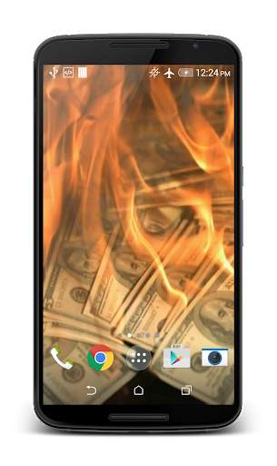 Burning Money Live Wallpaper स्क्रीनशॉट 2