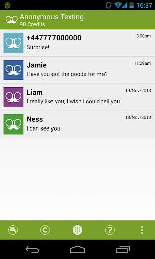 Anonymous Texting screenshot 1