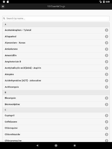 100 Essential drugs screenshot 5