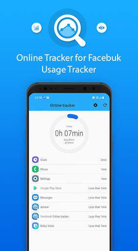 Online Tracker for Facebuk - Online usage tracker screenshot 1