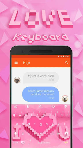 Love Emoji Keyboard Theme for Valentine's Day screenshot 1