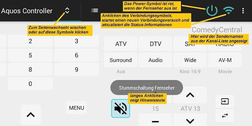 Controller für Sharp Aquos LE TV screenshot 7