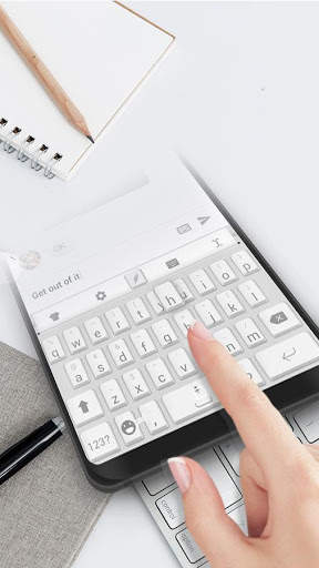 White Keyboard Theme screenshot 4