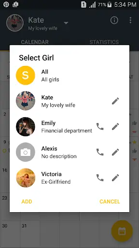 Men's Calendar - Sex App screenshot 3