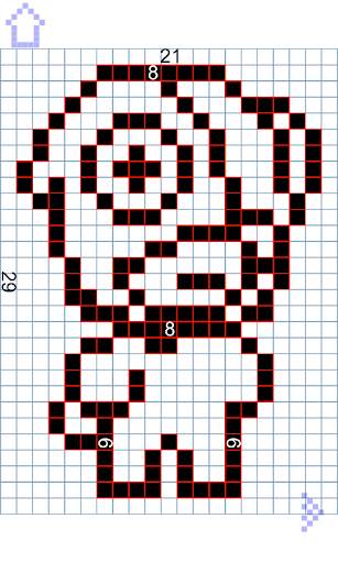 How to draw pixel characters drawing step by step screenshot 4