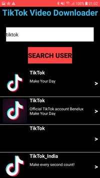 TikTok video downloader screenshot 1