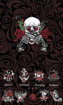Skull Tattoo V Launcher Theme screenshot 2