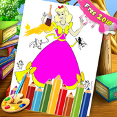 Coloring Princess For Fans 2018 icon