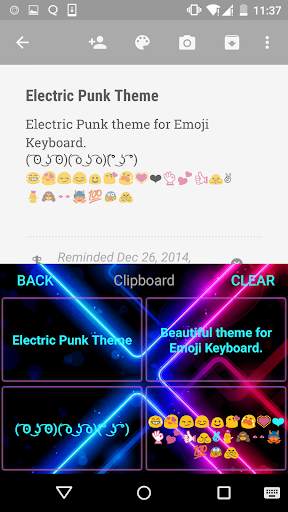 Color Neon Emoji Keyboard screenshot 3