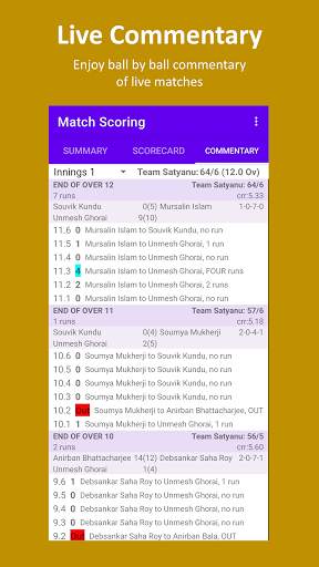 Cricket Scorer - keep your score and stats screenshot 5