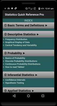 Statistics Quick ReferenceFree скриншот 7