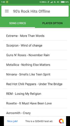 90's Rock Hits Offline screenshot 3